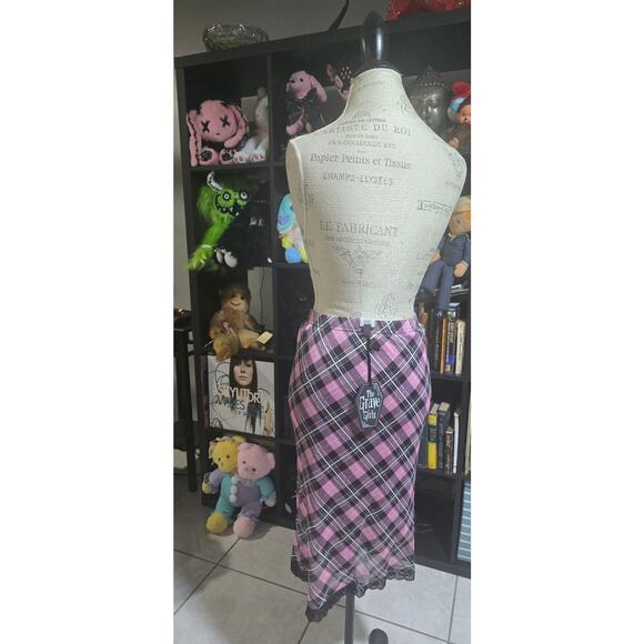 The Grave Girls Mournful Cheer Mesh Midi Skirt - Picture 2 of 2